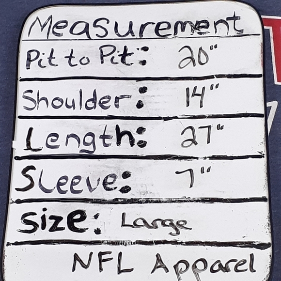 NFL Apparel Patriots V-Neck T-Shirt Size Large - Picture 5 of 5